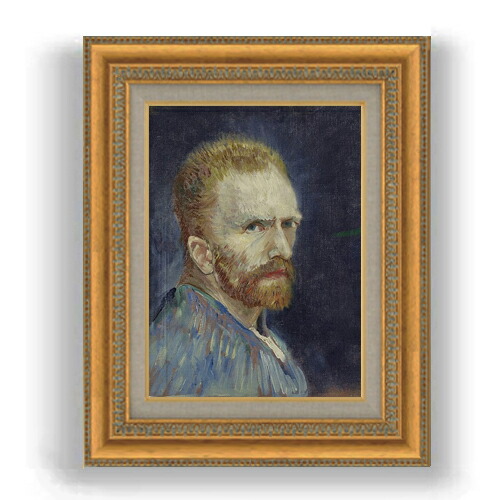【油絵 直筆仕上げ】ゴッホ 自画像 F4 【額入り】 絵画 販売 4号 油彩 人物画 481×391mm 複製画 送料無料 プレゼント ギフト 開店祝い 開業祝い 退職祝い 新築祝い リビング 玄関 モダン 壁掛け