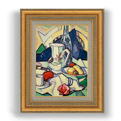 【油絵 直筆仕上げ】サミュエル・ペプロー Still Life F4 【額入り】 絵画 販売 4号 油彩 抽象画 481×391mm 複製画 送料無料 プレゼント ギフト 開店祝い 開業祝い 退職祝い 新築祝い リビング 玄関 モダン 壁掛け