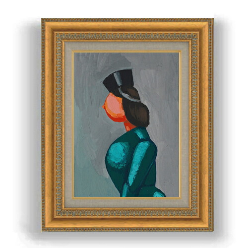【油絵 直筆仕上げ】ウィーナー Ohne Title F4 【額入り】 絵画 販売 4号 油彩 抽象画 481×391mm 複製画 送料無料 14,454円