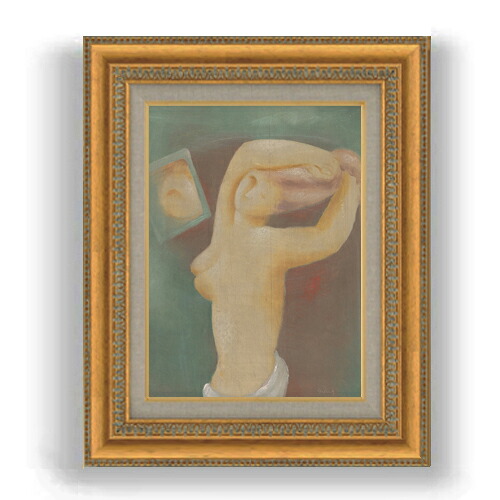 【油絵 直筆仕上げ】ガランダ 向かい合う鏡 F4 【額入り】 絵画 販売 4号 油彩 抽象画 481×391mm 複製画 送料無料
