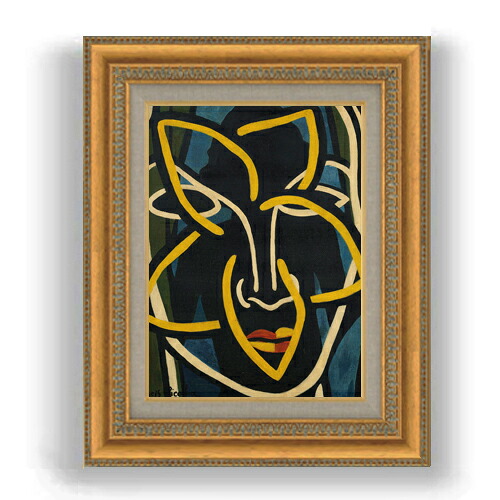 【油絵 直筆仕上げ】ピカビア サンス・タイトル F4 【額入り】 絵画 販売 4号 油彩 抽象画 481×391mm 複製画 送料無料