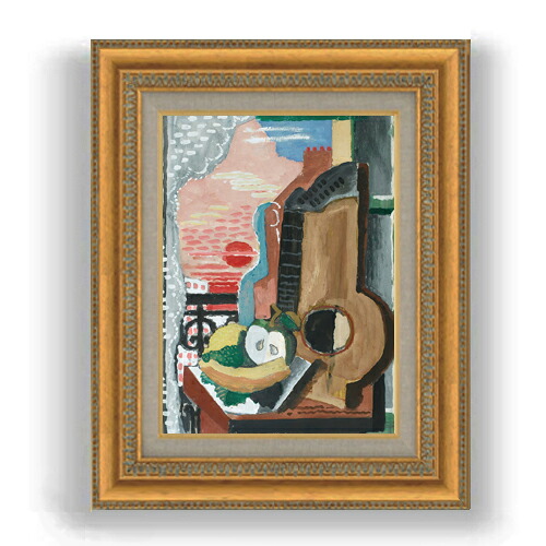 【油絵 直筆仕上げ】マルクーシス Nature Morte Devant La Fen?tre F4 【額入り】 絵画 販売 4号 油彩 抽象画 485&times;395mm 複製画 送料無料｜絵画販売アートレスト
