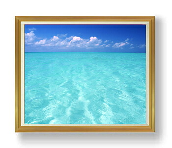 【油絵 直筆仕上げ】blue on blue F50サイズ 額入り 【額入り】 油彩 風景画 オリジナルインテリア絵画 風水画 アート絵画 50号 大きな絵画サイズ 額入り 複製画 送料無料 1323×1066mm|絵画販売アートレスト