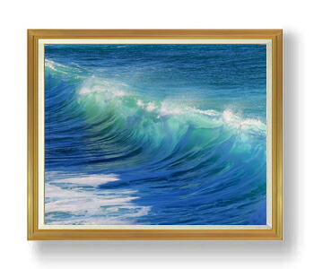 【油絵 直筆仕上げ】ターコイズ プラッシュ F50サイズ 額入り 【額入り】 油彩 風景画 オリジナルインテリア絵画 風水画 アート絵画 50号 大きな絵画サイズ 額入り 複製画 送料無料 1323×1066mm|絵画販売アートレスト