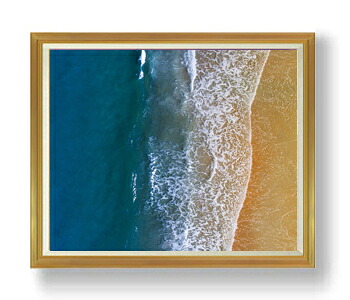 【油絵 直筆仕上げ】海岸 F50サイズ 額入り 【額入り】 油彩 風景画 オリジナルインテリア絵画 風水画 アート絵画 50号 大きな絵画サイズ 額入り 複製画 送料無料 1323×1066mm|絵画販売アートレスト