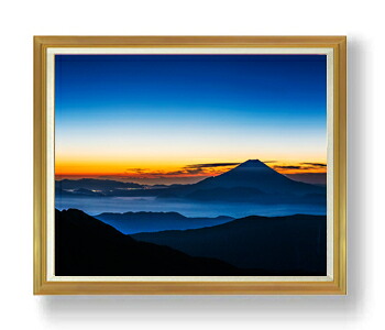 【油絵 直筆仕上げ】富士山 -麓の明かり- F50サイズ 額入り 【額入り】 油彩 風景画 オリジナルインテリア絵画 風水画 アート絵画 50号 大きな絵画サイズ 額入り 複製画 送料無料 1323&times;1066mm｜絵画販売アートレスト 104,390円
