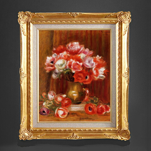 油絵6号「チューリップ」★額あり 楽天市場】【油絵 直筆仕上げ】ルノワール チューリップ F6 【額