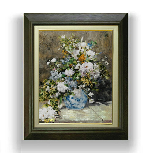 楽天市場】ルノワール 「春のブーケ」 F8号（額外寸61x49.5cm） 高精彩