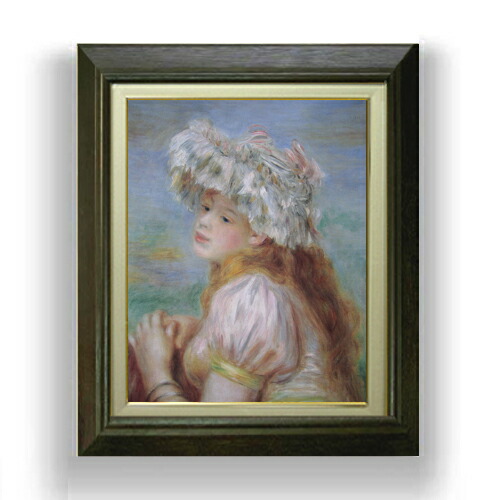 楽天市場】【油絵 直筆仕上げ】ルノワール レースの帽子の少女