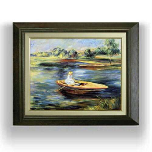 楽天市場】【油絵 直筆仕上げ】ルノワール ボートを漕ぐ若い女