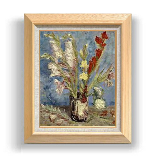 楽天市場】【油絵 直筆仕上げ】ゴッホ グラジオラスのある花瓶 F8 【額