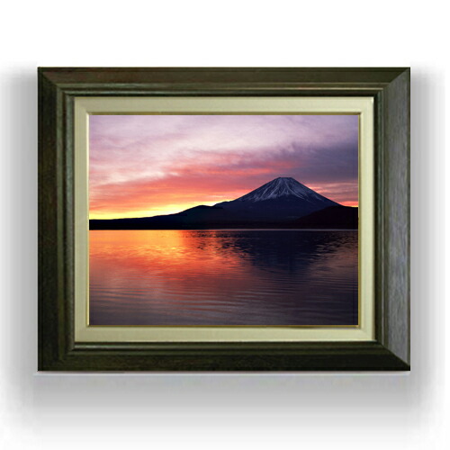 楽天市場】【油絵 直筆仕上げ】富士山-霊峰- F6サイズ 額入り