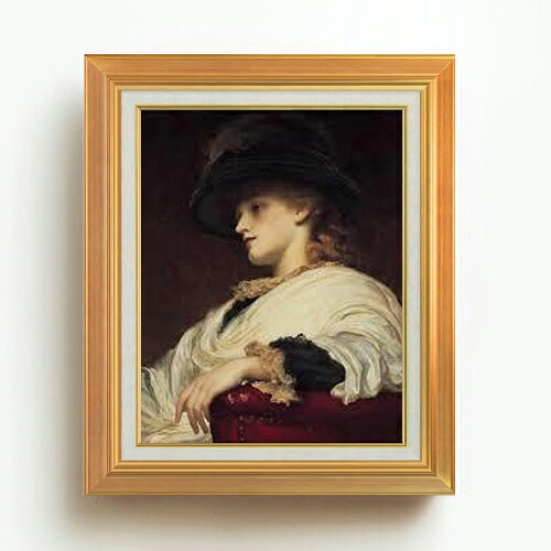 【油絵 直筆仕上げ】フレデリック・レイトン Phoebe F6 【アップグレード額】 絵画 販売 6号 油彩 人物画 558×467mm 複製画 送料無料 プレゼント ギフト 開店祝い 開業祝い 退職祝い 新築祝い リビング 玄関 モダン アートフレーム 壁掛け