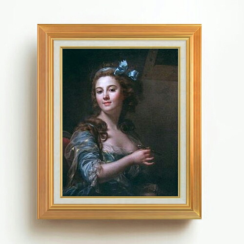 【油絵 直筆仕上げ】マリー\u003dガブリエル・カペ 自画像 F6 【アップグレード額】 絵画 販売 6号 油彩 人物画 558×467mm 複製画 送料無料 プレゼント ギフト 開店祝い 開業祝い 退職祝い 新築祝い リビング 玄関 モダン アートフレーム 壁掛け 23,850円