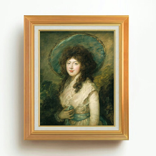 【油絵 直筆仕上げ】トマス・ゲインズバラ キャサリン・タットン F6 【アップグレード額】 絵画 販売 6号 油彩 人物画 558×467mm 複製画 送料無料 プレゼント ギフト 開店祝い 開業祝い 退職祝い 新築祝い リビング 玄関 モダン アートフレーム 壁掛け
