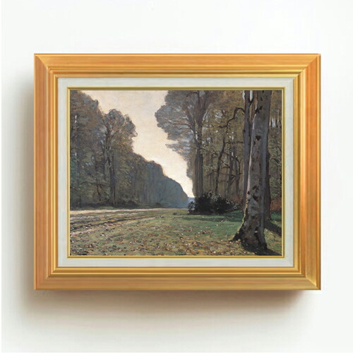 【油絵 直筆仕上げ】クロード・モネ シャイイの舗道 F6 【アップグレード額】 絵画 販売 6号 油彩 風景画 558×467mm 複製画 送料無料 プレゼント ギフト 開店祝い 開業祝い 退職祝い 新築祝い リビング 玄関 モダン アートフレーム 壁掛け