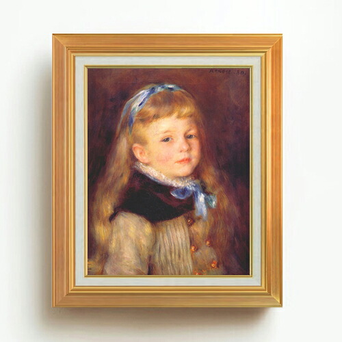 【油絵 直筆仕上げ】ルノワール イボンヌ・グリンペル F6 【アップグレード額】 絵画 販売 6号 油彩 人物画 558×467mm 複製画 送料無料 プレゼント ギフト 開店祝い 開業祝い 退職祝い 新築祝い リビング 玄関 モダン アートフレーム 壁掛け