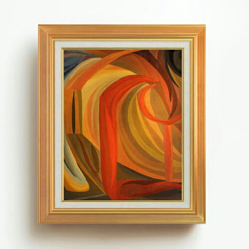【油絵 直筆仕上げ】フロイントリッヒ 作曲（1911年） F6 【アップグレード額】 絵画 販売 6号 油彩 抽象画 558&times;467mm 複製画 送料無料 プレゼント ギフト 開店祝い 開業祝い 退職祝い 新築祝い リビング 玄関 モダン アートフレーム 壁掛け｜絵画販売アートレスト 23,532円