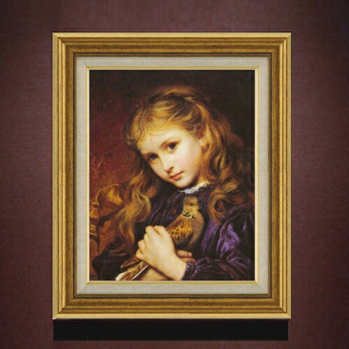 【油絵 直筆仕上げ】ソフィー・アンダーソン キジバト F6 【アップグレード額】 絵画 販売 6号 油彩 静物画 558×467mm 複製画 送料無料 プレゼント ギフト 開店祝い 開業祝い 退職祝い 新築祝い リビング 玄関 モダン アートフレーム 壁掛け