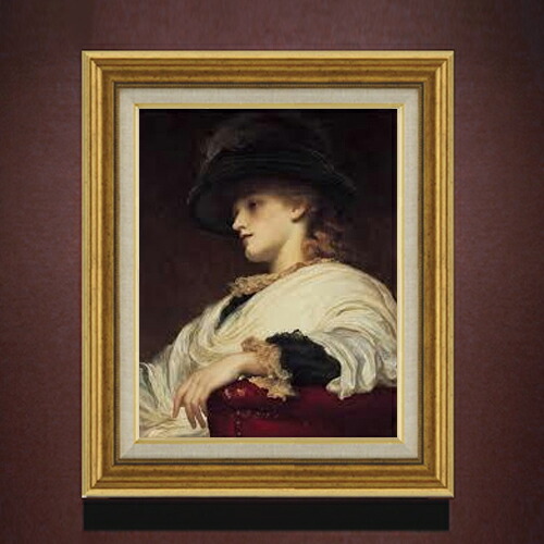 【油絵 直筆仕上げ】フレデリック・レイトン Phoebe F6 【アップグレード額】 絵画 販売 6号 油彩 人物画 558×467mm 複製画 送料無料 プレゼント ギフト 開店祝い 開業祝い 退職祝い 新築祝い リビング 玄関 モダン アートフレーム 壁掛け