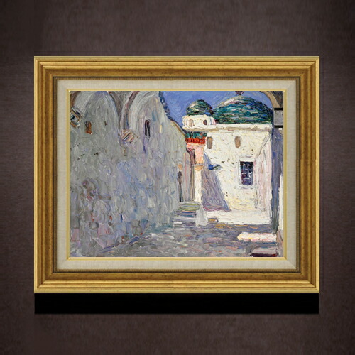 【油絵 直筆仕上げ】ワシリー・カンディンスキー Tunis, Strasse (Tunis, Street) F6 【アップグレード額】 絵画 販売 6号 油彩 抽象画 558×467mm 複製画 送料無料 プレゼント ギフト 開店祝い 開業祝い 退職祝い 新築祝い リビング 玄関 モダン アートフレーム 壁掛け