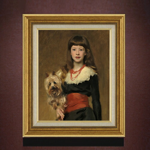 【油絵 直筆仕上げ】サージェント Miss Beatrice Townsend F6 【アップグレード額】 絵画 販売 6号 油彩 人物画 558×467mm 複製画 送料無料 プレゼント ギフト 開店祝い 開業祝い 退職祝い 新築祝い リビング 玄関 モダン アートフレーム 壁掛け