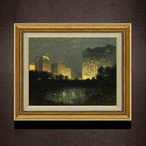 【油絵 直筆仕上げ】デリック The PlazaWilliam F6 【アップグレード額】 絵画 販売 6号 油彩 風景画 558×467mm 複製画 送料無料 プレゼント ギフト 開店祝い 開業祝い 退職祝い 新築祝い リビング 玄関 モダン アートフレーム 壁掛け