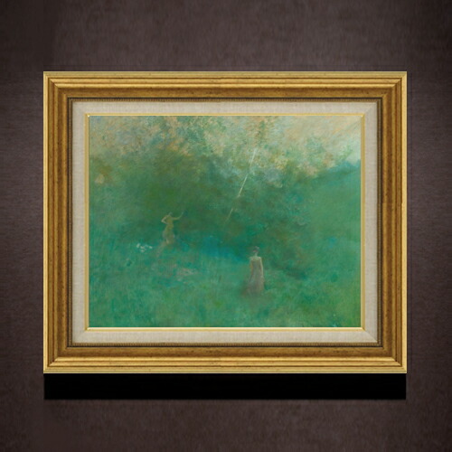【油絵 直筆仕上げ】デューイング 白樺 F6 【アップグレード額】 絵画 販売 6号 油彩 抽象画 558×467mm 複製画 送料無料 プレゼント ギフト 開店祝い 開業祝い 退職祝い 新築祝い リビング 玄関 モダン アートフレーム 壁掛け