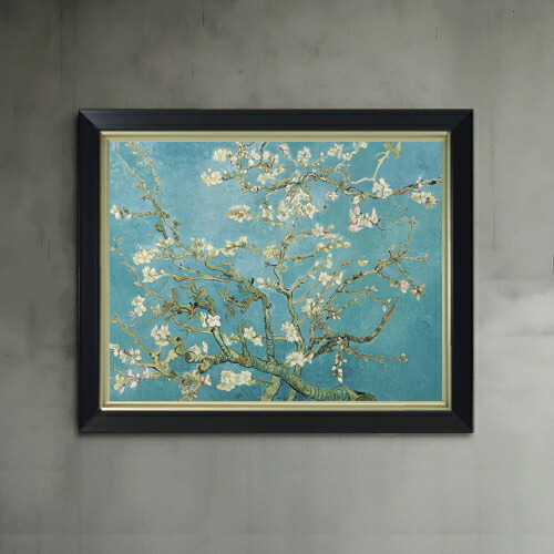 ★秀作★ 手描き油絵 ゴッホ 花咲くアーモンドの花 額付 絵画 油彩画 楽天市場】【油絵 直筆仕上げ】ゴッホ 花咲くアーモンドの木の枝 F4