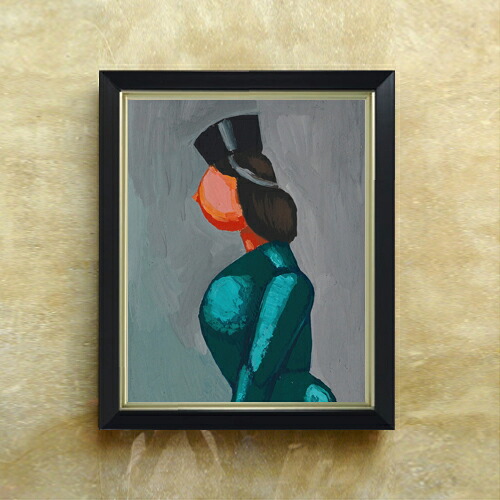 【油絵 直筆仕上げ】ウィーナー Ohne Title F6 【シンプルフレーム】 絵画 販売 6号 油彩 抽象画 440&times;348mm 複製画 送料無料 プレゼント ギフト 開店祝い 開業祝い 退職祝い 新築祝い リビング 玄関 モダン アートフレーム 壁掛け｜絵画販売アートレスト