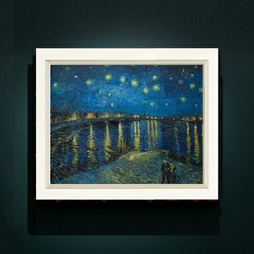 楽天市場】絵画 F6号 ゴッホ 「星月夜」 複製画 額入り 世界の名画