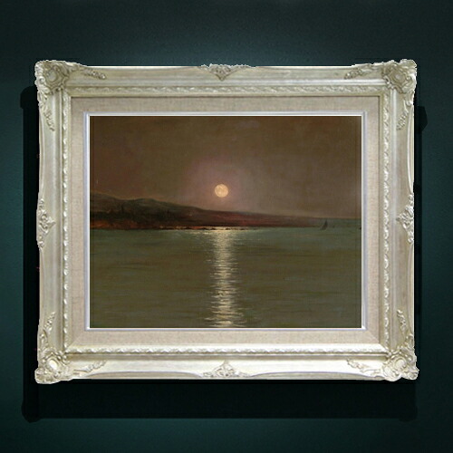 【油絵 直筆仕上げ】ゾナロ Full Moon F6 【アップグレード額縁】 絵画 販売 6号 油彩 風景画 552×461mm 複製画 送料無料 プレゼント ギフト 開店祝い 開業祝い 退職祝い 新築祝い リビング 玄関 アートフレーム 壁掛け
