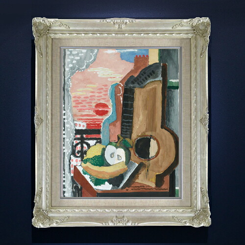 【油絵 直筆仕上げ】マルクーシス Nature Morte Devant La Fentre F6 【アップグレード額縁】 絵画 販売 6号 油彩 抽象画 552×461mm 複製画 送料無料 プレゼント ギフト 開店祝い 開業祝い 退職祝い 新築祝い リビング 玄関 アートフレーム 壁掛け