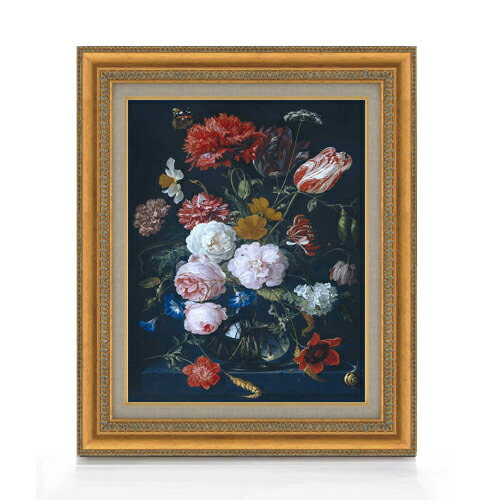 楽天市場】【油絵 直筆仕上げ】デ・ヘーム 花瓶と花 F10 【額入り