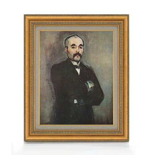 【油絵 直筆仕上げ】マネ クレマンソーの肖像 F6 【額入り】 絵画 販売 6号 油彩 人物画 558×467mm 複製画 送料無料 プレゼント ギフト 開店祝い 開業祝い 退職祝い 新築祝い リビング 玄関 モダン アートフレーム 壁掛け|絵画販売アートレスト
