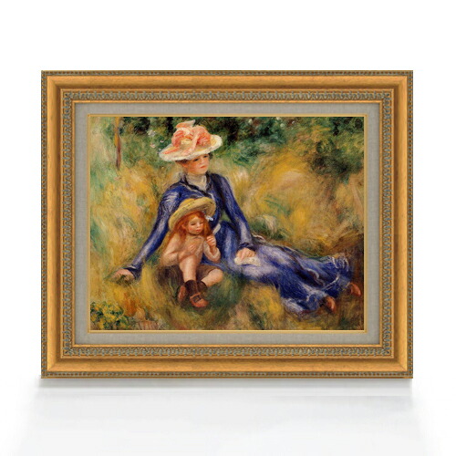 【油絵 直筆仕上げ】ルノワール イボンヌとジェーン F6 【額入り】 絵画 販売 6号 油彩 人物画 558×467mm 複製画 送料無料 プレゼント ギフト 開店祝い 開業祝い 退職祝い 新築祝い リビング 玄関 モダン アートフレーム 壁掛け|絵画販売アートレスト