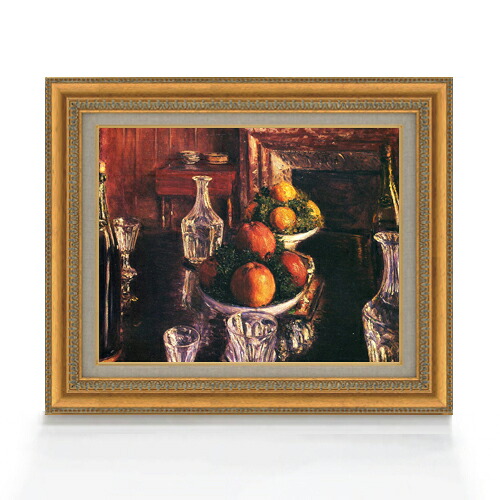 【油絵 直筆仕上げ】カイユボット ある静物 F6 【額入り】 絵画 販売 6号 油彩 静物画 558×467mm 複製画 送料無料 プレゼント ギフト 開店祝い 開業祝い 退職祝い 新築祝い リビング 玄関 モダン アートフレーム 壁掛け|絵画販売アートレスト
