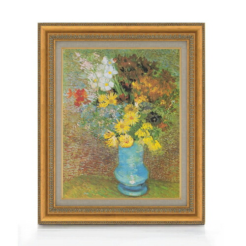 楽天市場】絵画 F6号 ゴッホ 「ヒナギクとアネモネのある花瓶」 複製画