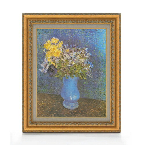 楽天市場】絵画 F6号 ゴッホ 「ヒナギクとアネモネのある花瓶」 複製画