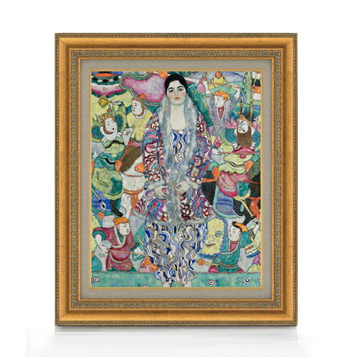 【油絵 直筆仕上げ】クリムト Portrait of Friedericke Maria Beer F6 【額入り】 絵画 販売 6号 油彩 抽象画 558×467mm 複製画 送料無料 プレゼント ギフト 開店祝い 開業祝い 退職祝い 新築祝い リビング 玄関 モダン アートフレーム 壁掛け|絵画販売アートレスト