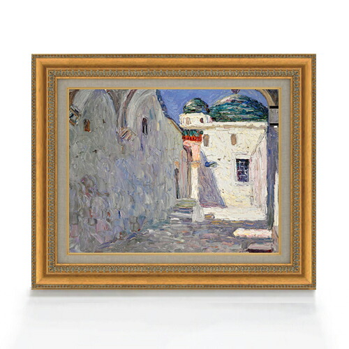 【油絵 直筆仕上げ】ワシリー・カンディンスキー Tunis, Strasse (Tunis, Street) F6 【額入り】 絵画 販売 6号 油彩 抽象画 558×467mm 複製画 送料無料 プレゼント ギフト 開店祝い 開業祝い 退職祝い 新築祝い リビング 玄関 モダン アートフレーム 壁掛け|絵画販売アートレスト
