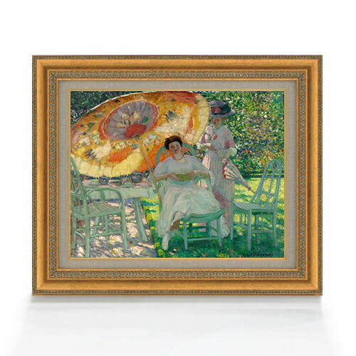 【油絵 直筆仕上げ】フリージキー The Garden Parasol F6 【額入り】 絵画 販売 6号 油彩 抽象画 558×467mm 複製画 送料無料 プレゼント ギフト 開店祝い 開業祝い 退職祝い 新築祝い リビング 玄関 モダン アートフレーム 壁掛け|絵画販売アートレスト