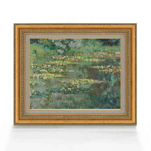 楽天市場】【油絵 直筆仕上げ】モネ 睡蓮 (デン・ハーグ市立美術館所蔵