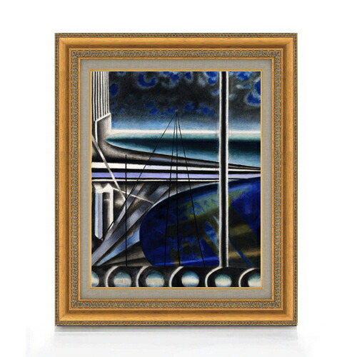 【油絵 直筆仕上げ】ステラ メトロポリタン港 F6 【額入り】 絵画 販売 6号 油彩 抽象画 558&times;467mm 複製画 送料無料 プレゼント ギフト 開店祝い 開業祝い 退職祝い 新築祝い リビング 玄関 モダン アートフレーム 壁掛け｜絵画販売アートレスト