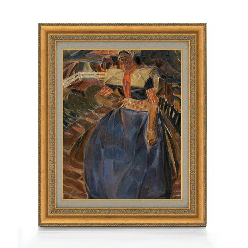【油絵 直筆仕上げ】スメット スパケンブルグ出身の女 F6 【額入り】 絵画 販売 6号 油彩 抽象画 558×467mm 複製画 送料無料 プレゼント ギフト 開店祝い 開業祝い 退職祝い 新築祝い リビング 玄関 モダン アートフレーム 壁掛け|絵画販売アートレスト