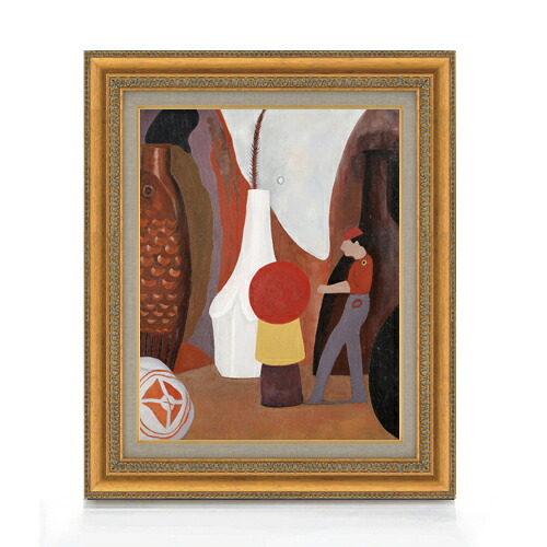 【油絵 直筆仕上げ】トール 機械人間の静物画 F6 【額入り】 絵画 販売 6号 油彩 抽象画 558×467mm 複製画 送料無料 プレゼント ギフト 開店祝い 開業祝い 退職祝い 新築祝い リビング 玄関 モダン アートフレーム 壁掛け|絵画販売アートレスト