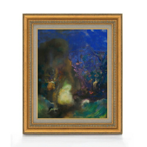 【油絵 直筆仕上げ】ルドン ロジャーとアンジェリカ F6 【額入り】 絵画 販売 6号 油彩 抽象画 558×467mm 複製画 送料無料 プレゼント ギフト 開店祝い 開業祝い 退職祝い 新築祝い リビング 玄関 モダン アートフレーム 壁掛け|絵画販売アートレスト