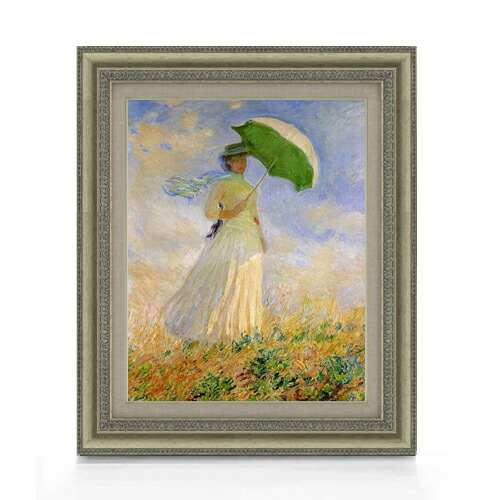 楽天市場】絵画 F6号 モネ ｢日傘を持つ女｣ 複製画 額入り 世界の名画