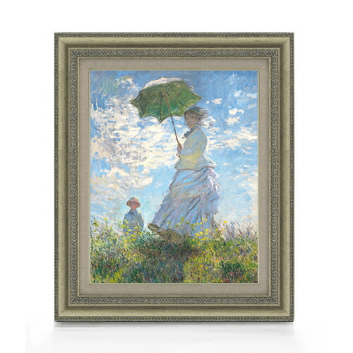 楽天市場】【油絵 直筆仕上げ】クロード・モネ 日傘を差す女 （左向き