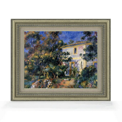 【油絵 直筆仕上げ】ルノワール アルジェの風景 F6 【額入り】 絵画 販売 6号 油彩 風景画 558&times;467mm 複製画 送料無料 プレゼント ギフト 開店祝い 開業祝い 退職祝い 新築祝い リビング 玄関 モダン アートフレーム 壁掛け｜絵画販売アートレスト